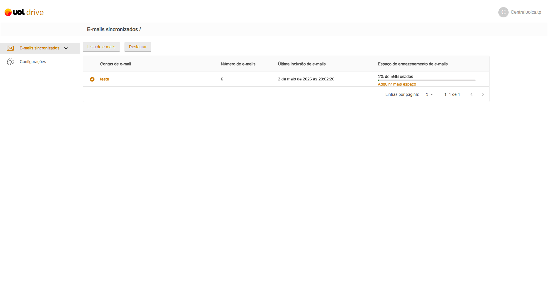 Imagem Interativa Webmail